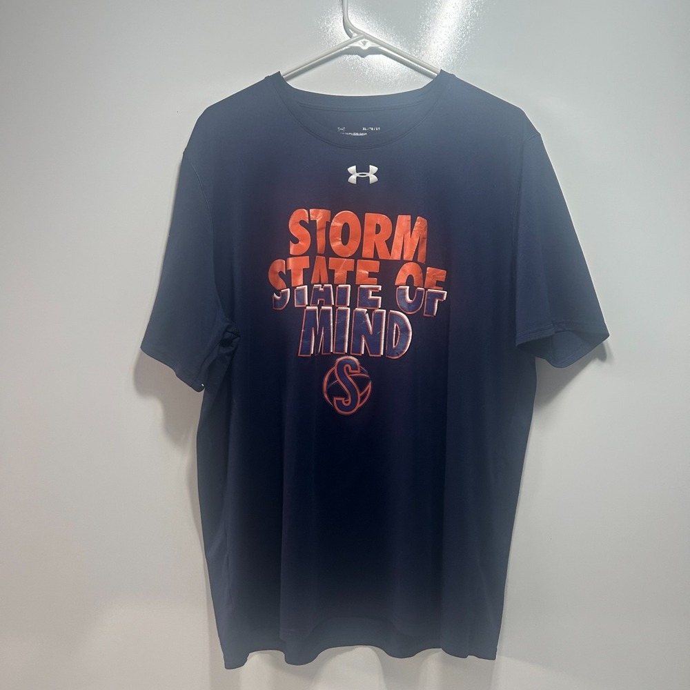 Under Armour Men's Loose T Shirt Storm State of Mind Comfort Fit Blue